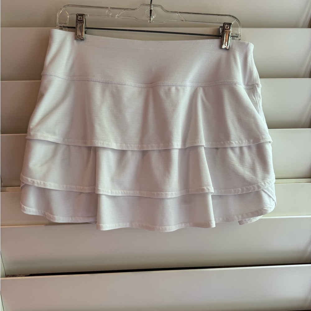 Athleta White Tiered Skort
